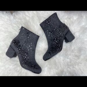 Anthropologie Bettye Muller faux calf hair boots